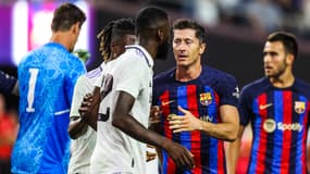 Antonio Rudiger et Robert Lewandowski