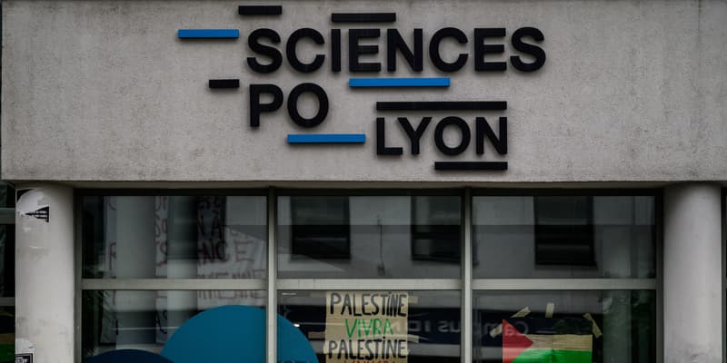 Le campus de Sciences Po Lyon le vendredi 3 mai 2024.
