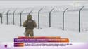 Un soldat à la frontière entre l'Ukraine et la Russie