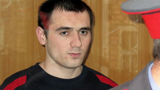 Nur-Pashi Kulayev lors de son procès le 19 mai 2006, à Vladikavkaz.