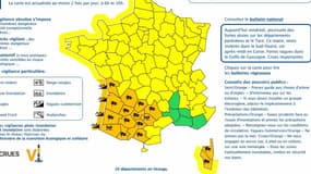 Alerte météo: 16 départements de la moitié sud en vigilance orange