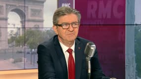 Jean-Luc Mélenchon, invité de BFMTV-RMC ce mercredi matin. 