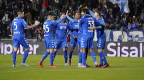 Les joueurs d'Empoli après leur victoire contre Lecce