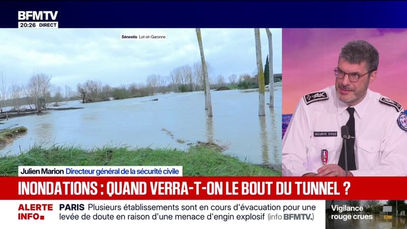 "La mobilisation est totale, dans tous les départements concernés par ces crues", assure Julien Marion, directeur général de la Sécurité civile