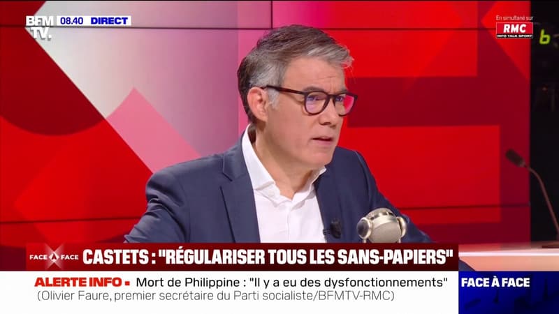 Régularisation de tous les sans-papiers: Olivier Faure n'est 