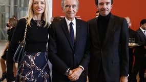 Delphine Arnault (Pdg de Dior), Bernard Arnault et Antoine Arnault qui a pris la tête de la holding de LVMH. 