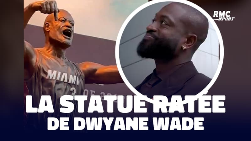 NBA: la statue complètement ratée de Dwyane Wade dévoilée à Miami