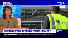 "L'avion vert n'existe pas": Alternatiba mobilisée contre l'extension de l'aéroport Lille-Lesquin