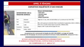 La gendarmerie du Var a lancé un appel à témoins ce mardi après la "disparition inquiétante" d'une Varoise de 17 ans depuis vendredi dernier.