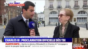 Margaret Beckett, membre du conseil d'accession, espère du règne de Charles III "plus de considération sur l'environnement et la jeunesse" 