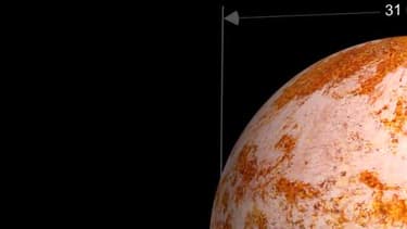 La Terre. Plus grande que sa sulfureuse sœur Vénus, mais plus petite que l'une des plus grandes exoplanètes connues, Kepler 10c.