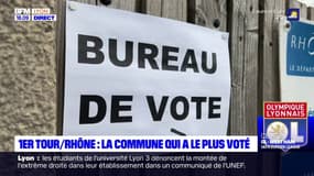 Premier tour : la commune qui a le plus voté dans le Rhône