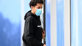Marquinhos lors de son arrivée au centre d'entraînement