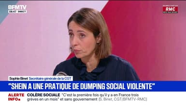Ouverture de magasins Shein en France: Sophie Binet souhaite "une réponse claire et forte des pouvoirs publics"