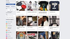 En cherchant Gucci sur le Marketplace, on tombe sur des sacs à 14 euros