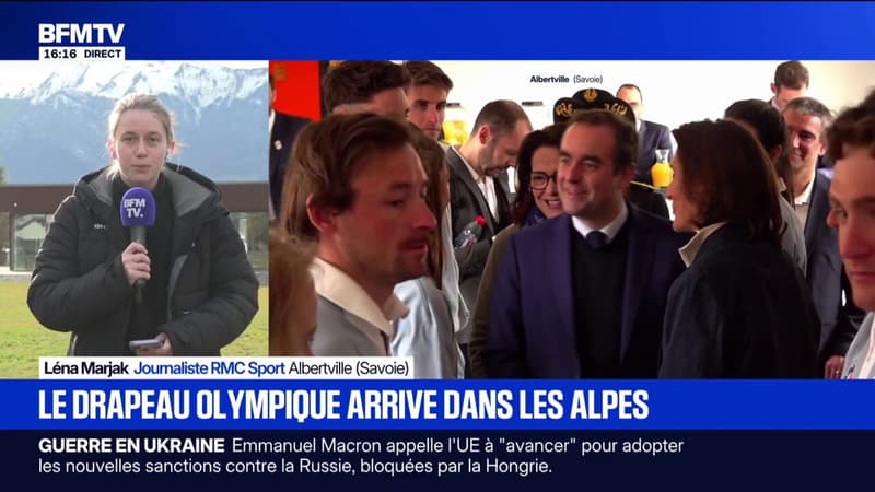 Jeux d'hiver: les athlètes français célébrés à Albertville en Savoie