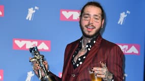 Le rappeur Post Malone en 2018 aux MTV Music Awards