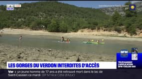 Les Gorges du Verdon interdites d'accès, l'activité économique en baisse