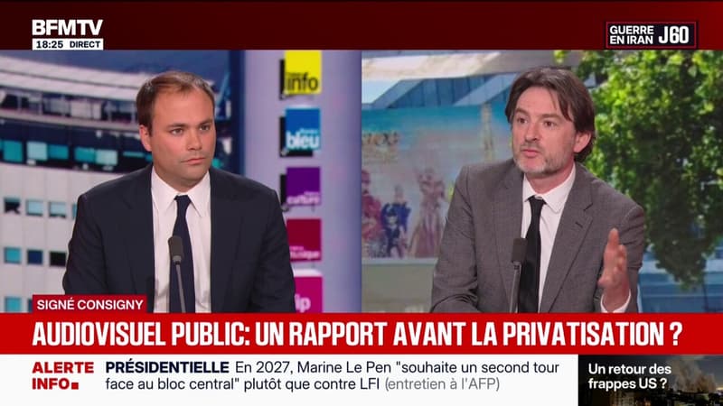 Erwan Balanant, membre de la commission d'enquête sur l'audiovisuel public, déclare qu'il présentera un contre-rapport sur le sujet