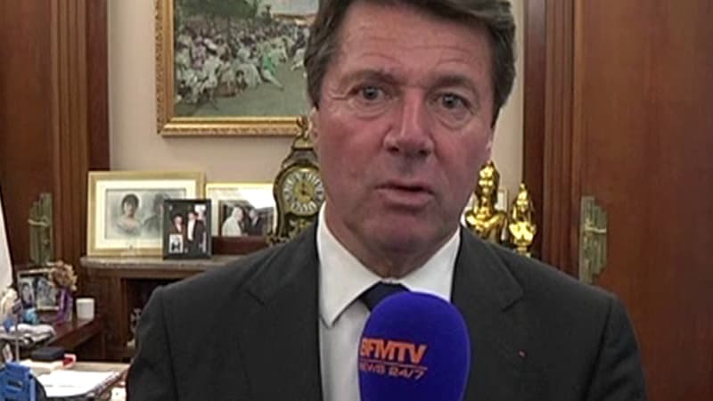 Le maire UMP de Nice, Christian Estrosi, lundi matin.