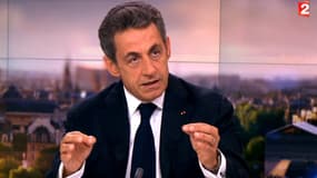 Nicolas Sarkozy sur le plateau de France 2, le 31 mai 2015. 