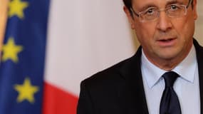 Dans une déclaration à l'Elysée, François Hollande a officialisé vendredi en fin d'après-midi le soutien militaire de la France au Mali, son ancienne colonie, pour contrer l'avancée vers le Sud des rebelles islamistes. /Photo prise le 11 janvier 2013/REUT