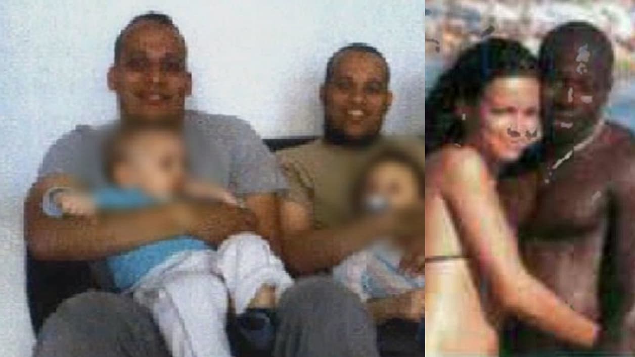 A gauche, les frères Kouachi en famille. A droite, Amedy Coulibaly et sa compagne Hayat Boumediene. Clichés non datés. A gauche, les frères Kouachi en famille. A droite, Amedy Coulibaly et sa compagne Hayat Boumediene. Clichés non datés.