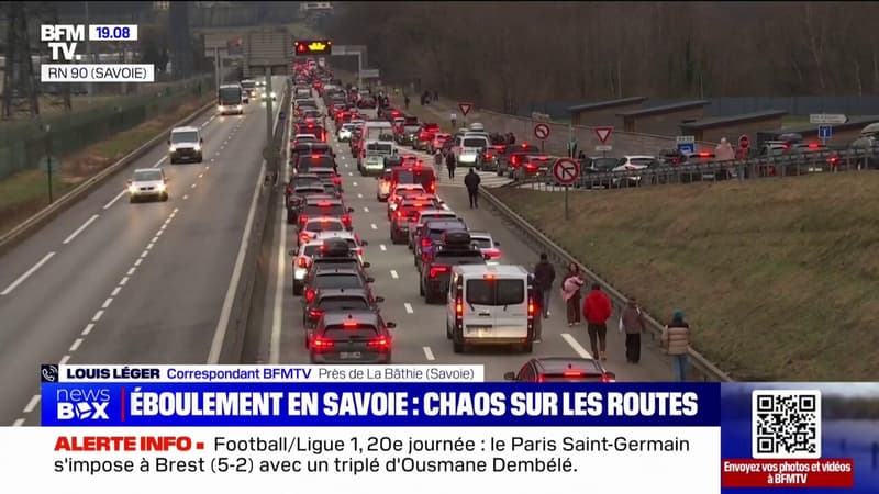 Éboulement en Savoie: le trafic reprend progressivement sur la RN90