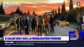Colère des agriculteurs: la mobilisation se poursuit sur l'A54 à Salon-de-Provence