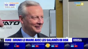 Eure: Bruno Le Maire avec les salariés de GSK