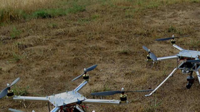Des drones sur le sol. (Photo d'illustration) 