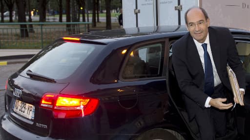 Eric Woerth à son arrivée à la Cour de justice de la République, le 24 octobre 2013.