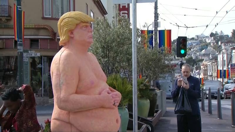 Une statue de Donald Trump nu et bedonnant a été vendue 28.000 dollars.