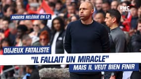 Angers en Ligue 2 : "Il fallait un miracle" avoue Dujeux qui veut maintenant bien finir 