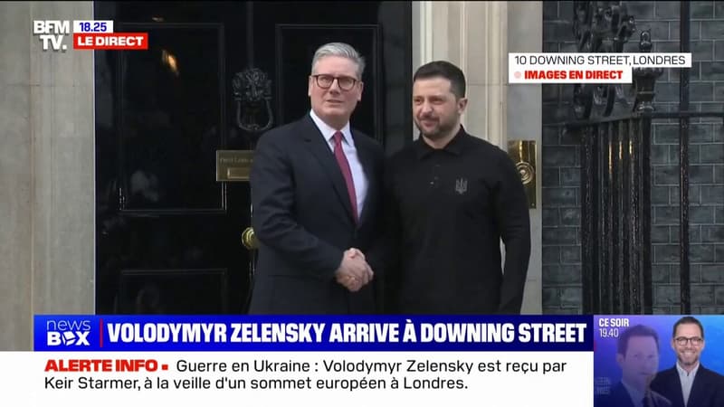 Visite de Volodymyr Zelensky à Londres: le président ukrainien reçu par Keir Starmer au 10 Downing Street