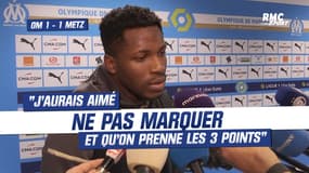 OM 1 - 1 Metz : "J'aurais aimé ne pas marquer et qu'on prenne les 3 points" confie Moumbagna