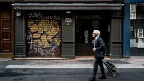 Sur les lieux de l'explosion, rue Victor Hugo, à Lyon. 