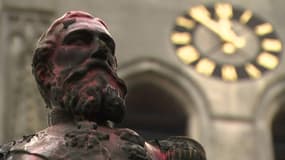 En Belgique, une statue de l'ancien roi Léopold II retirée après avoir été dégradée