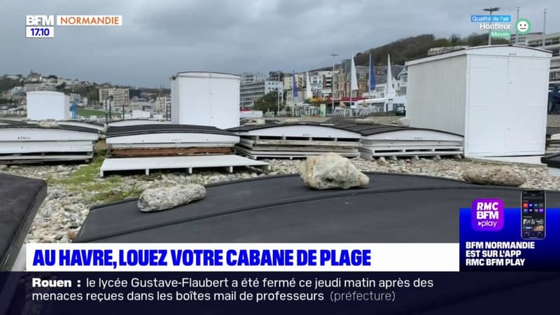 Le Havre: des cabanes de plage à louer cet été