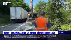 Légny: des travaux sur la RD 338 pour solidifier la route