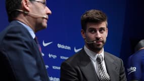 Josep Bartomeu et Gerard Piqué