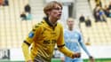 Le jeune footballeur danois Jeppe Kjaer, à la CASA Arena Horsens le 1er mars 2020