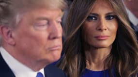 Melania et Donald Trump, le 3 mars dernier, à Détroit, dans le Michigan. 