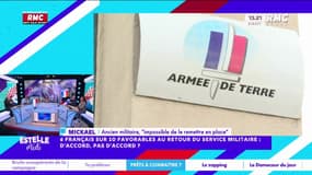 Retour du service militaire : "On n'a plus les infrastructures, on n'a plus d'argent", rappelle Mickaël, ancien militaire