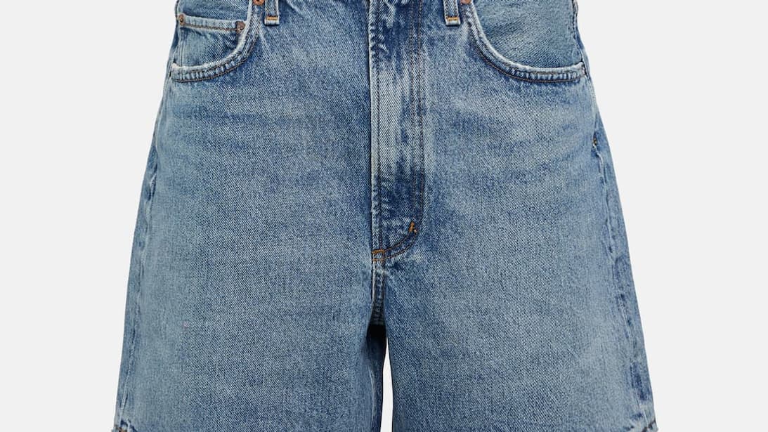 short en denim Algode