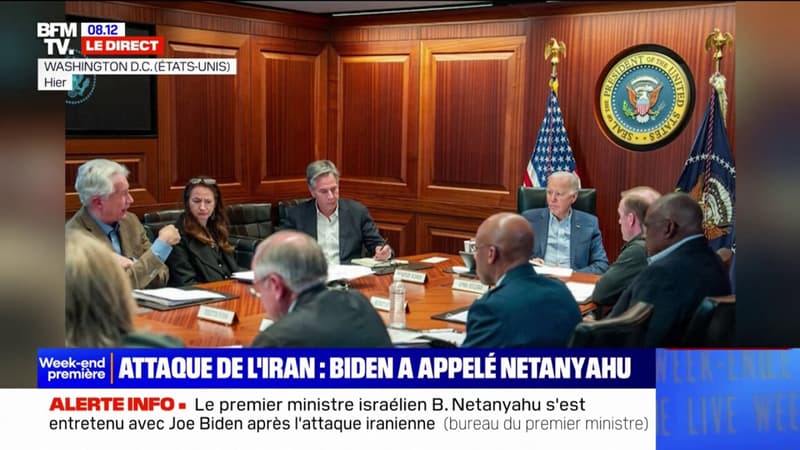Attaque de l'Iran sur Israël: Joe Biden a appelé Benjamin Netanyahu pour lui affirmer le soutien 