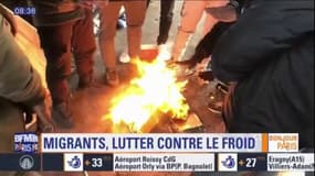 Les campements de migrants se sont reformés dans le nord de Paris, leurs occupants font face au froid
