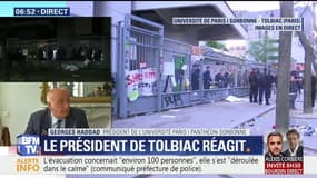 Évacuation de Tolbiac: "C'est un immense soulagement", déclare le président de l'université