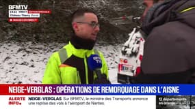 Neige-verglas: "Ce soir, ça va être sportif", craint ce dépanneur dans l'Aisne