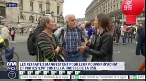 EN VIDEO - Les retraités manifestent pour leur pouvoir d'achat en plein Paris